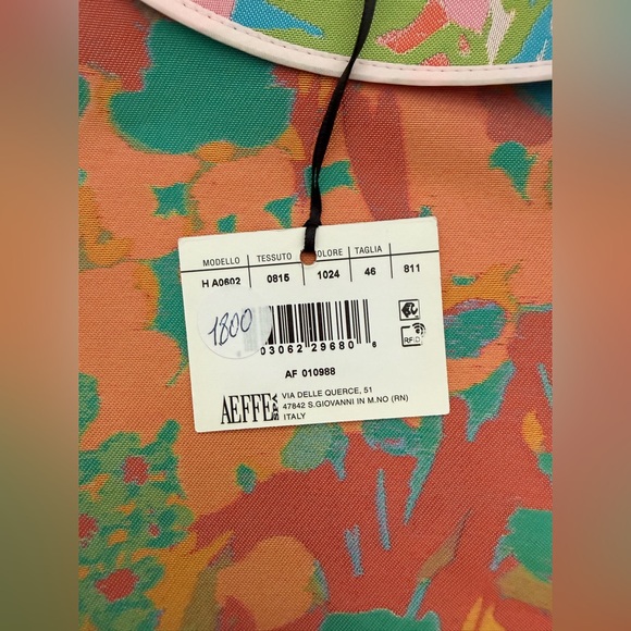 Boutique Moschino NWT Italian Floral Couture Dress Size 12 – Made in Italy - Picture 12 of 14